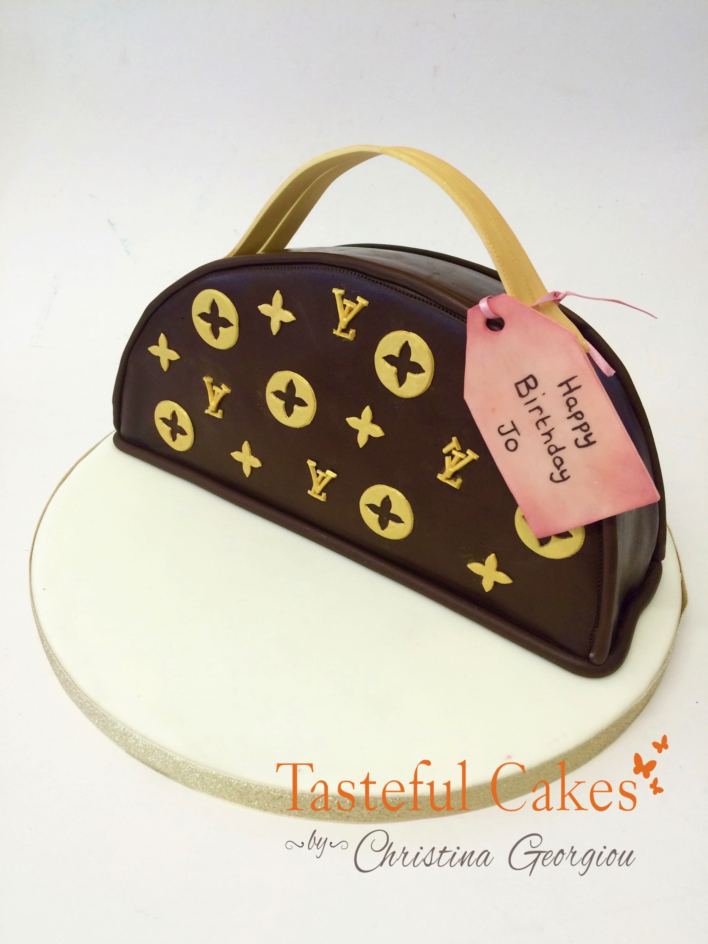 Tasteful Cakes By Christina Georgiou | Louis Vuitton Handbag Cake