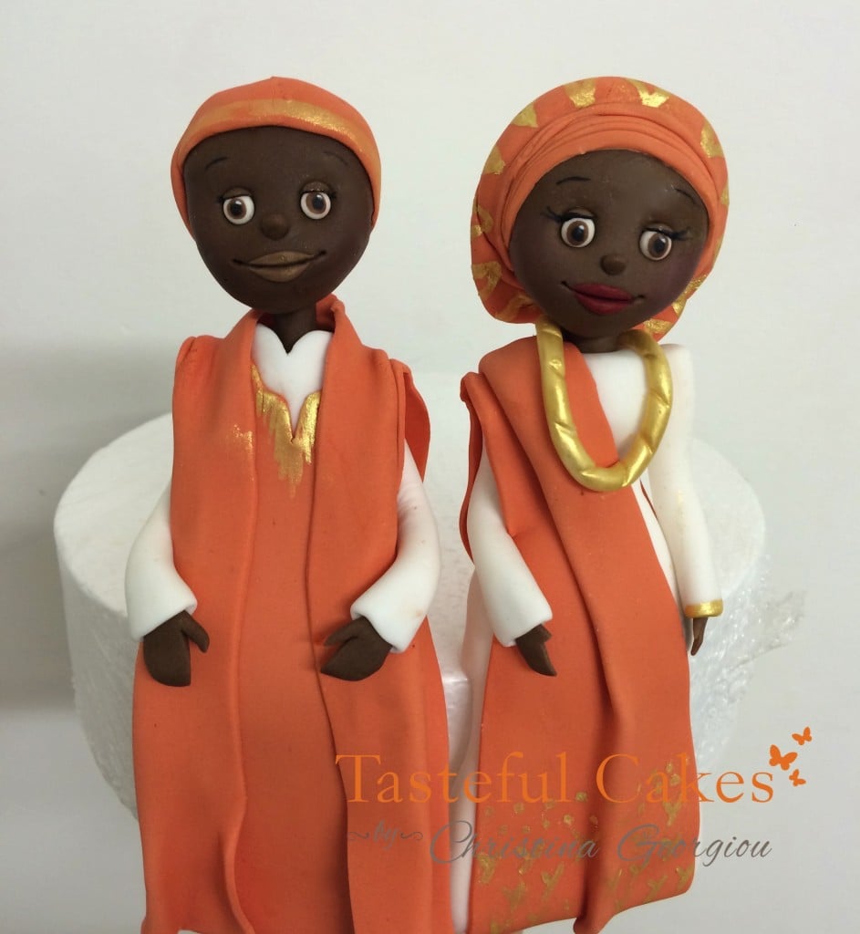 African Bride and Groom Cake Topper