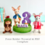 step by step peter rabbit cake topper tutorial to make fondant bunnys