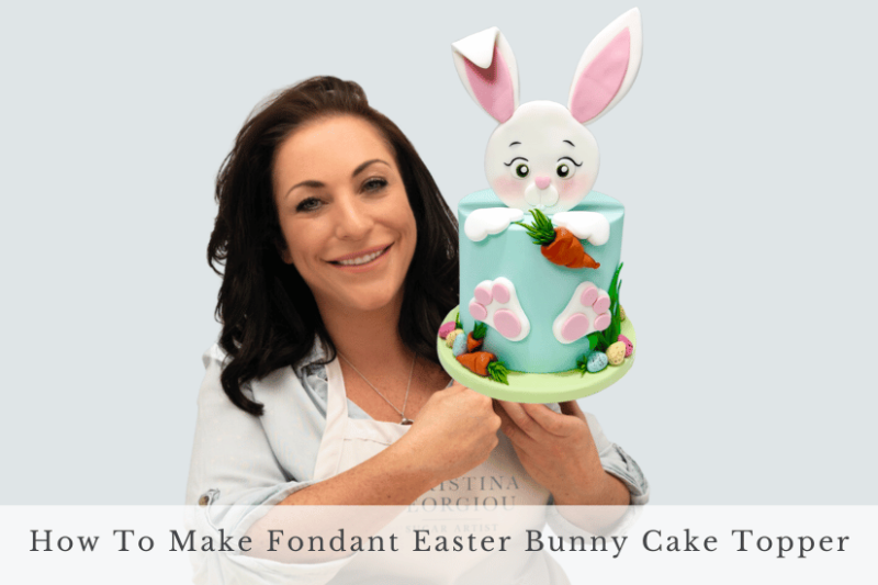 fondant easter bunny cake tutorial