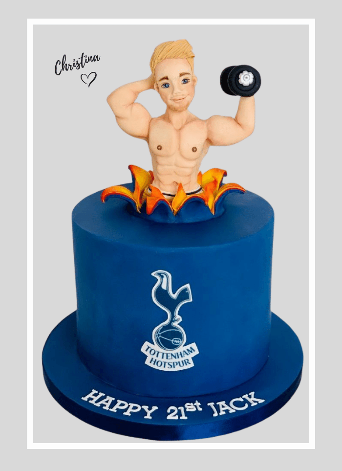 21st Birthday Cake Ideas gym cake ideas and edible cake topper