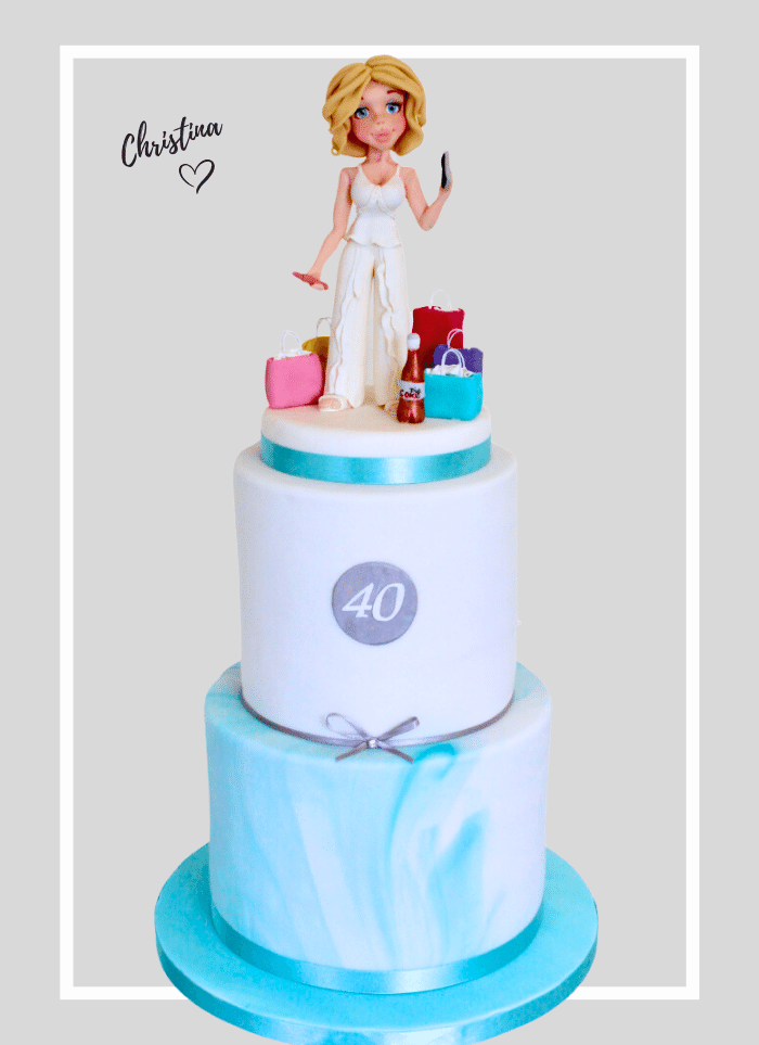 40th Birthday Cake Ideas and decorations for her, edible cake toppers for birthdays near me