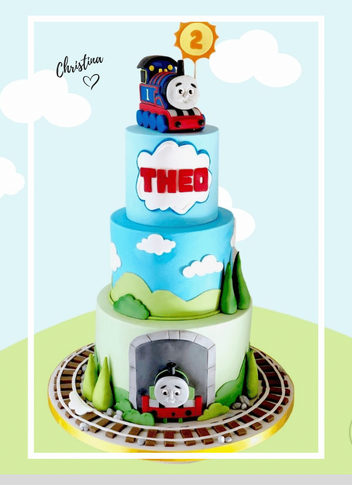 Thomas the tank engine birthday cake