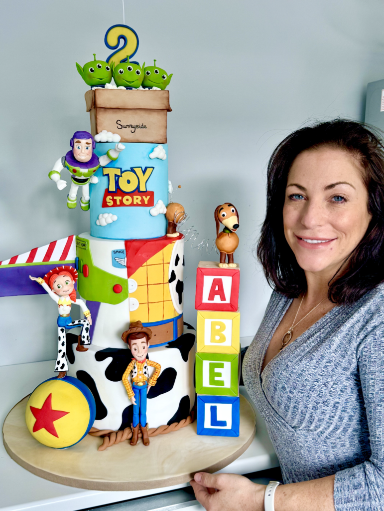 Toy story cake with fondant figures