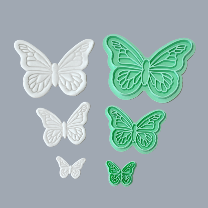 butterfly cutter set for cookies, cakes and cupcakes, fondant butterfly cut outs