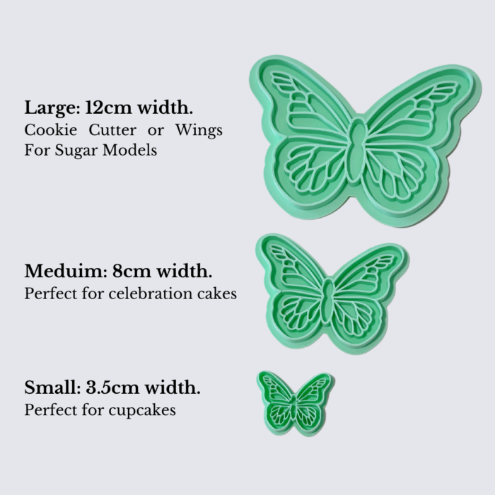 butterfly cutter set for cookies, cakes and cupcakes