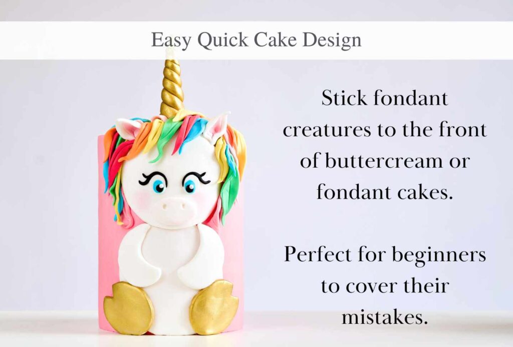 how to create an easy unicorn cake using the crafty creature animal cutter set